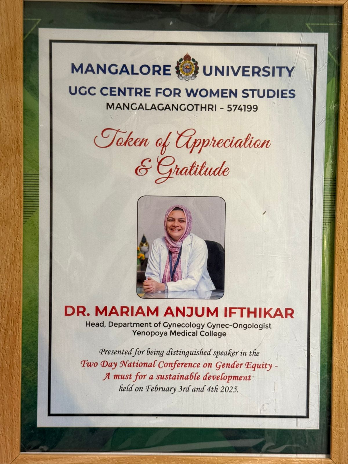 Dr. Mariam Anjum — MLR University — Guest Lecture
